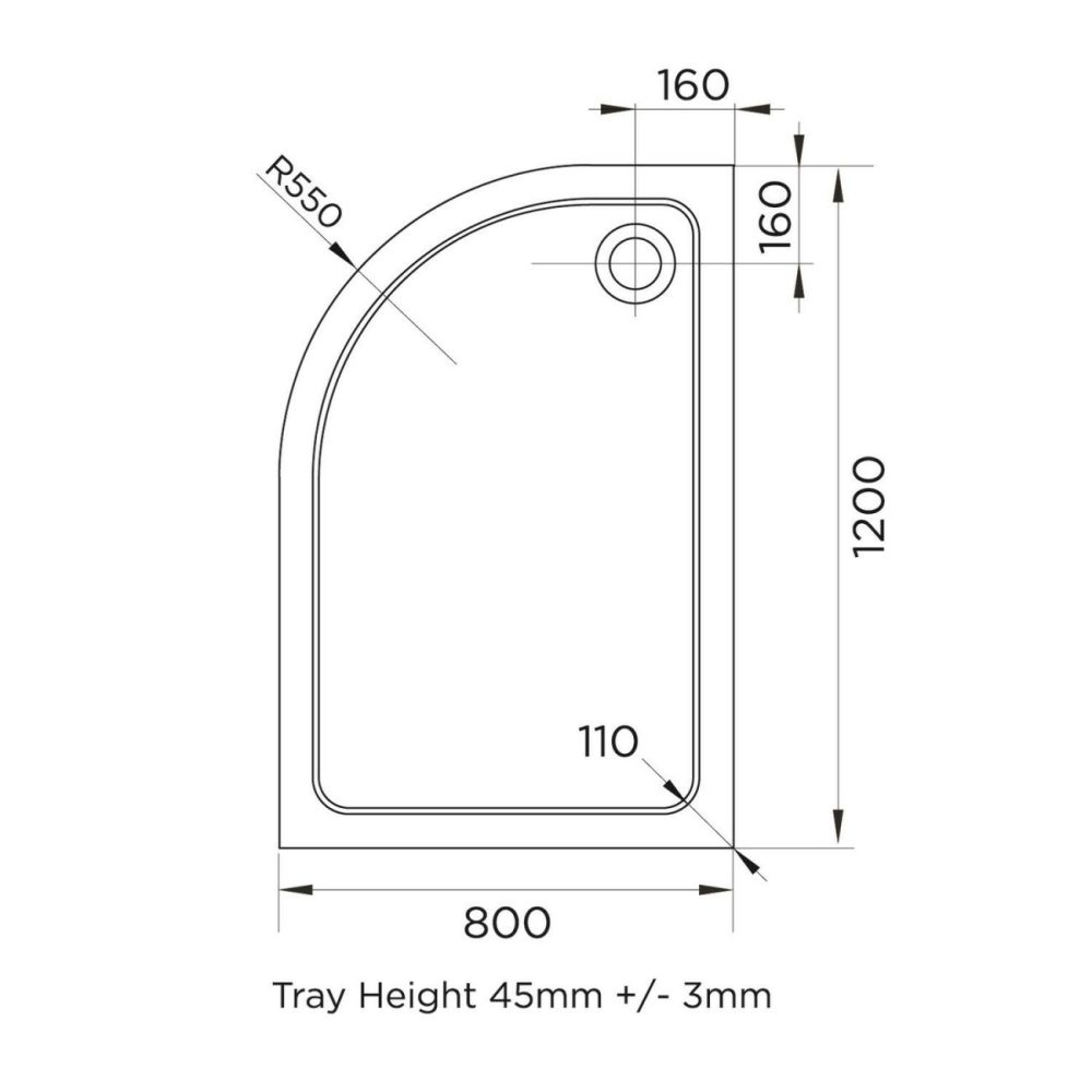 1200 X 800Mm Left Hand Offset Quadrant Shower Enclosure Suite With Toilet & Basin – Carina Bathroom