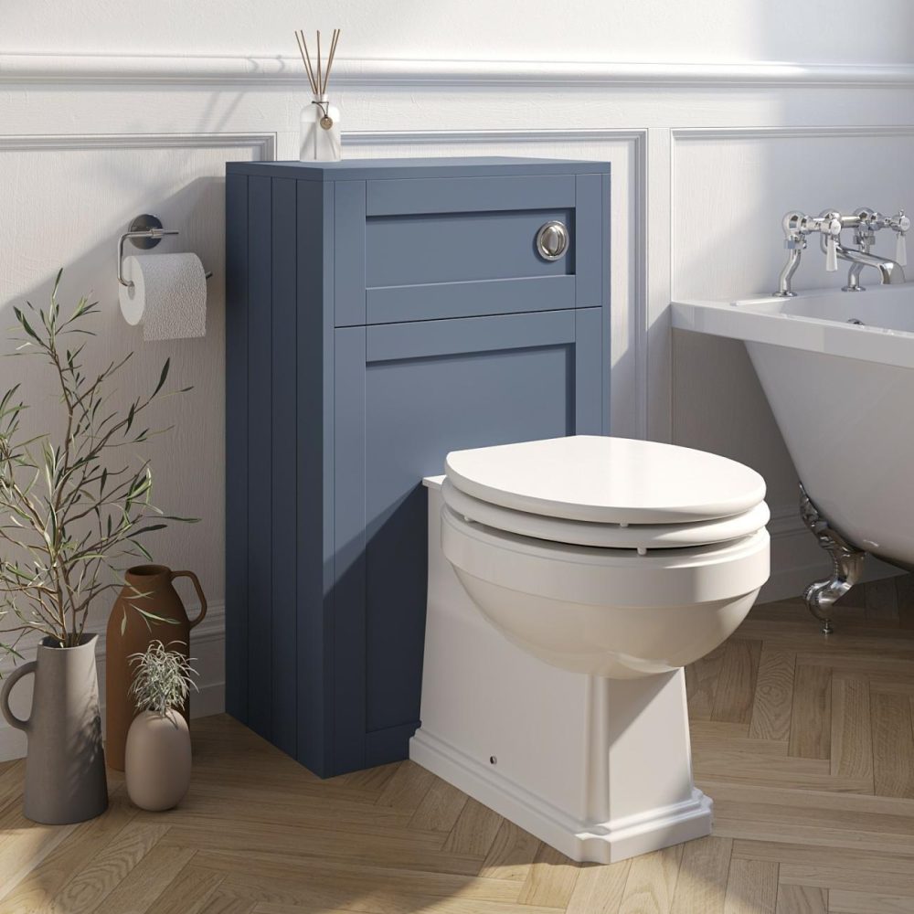 500Mm Blue Back To Wall Toilet Unit Only – Baxenden Bathroom