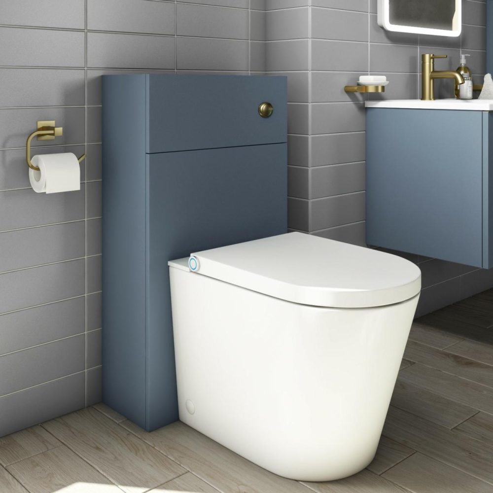 500Mm Blue Back To Wall Toilet Unit Only – Sion Bathroom