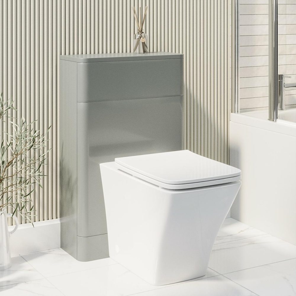 500Mm Light Grey Back To Wall Toilet Unit Only – Pendle Bathroom