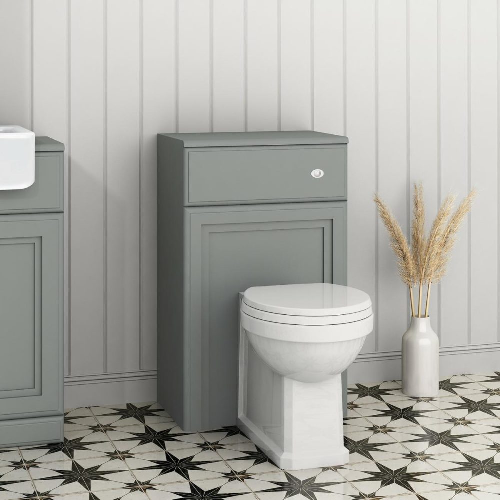 500Mm Light Grey Back To Wall Toilet Unit Only – Westbury Bathroom