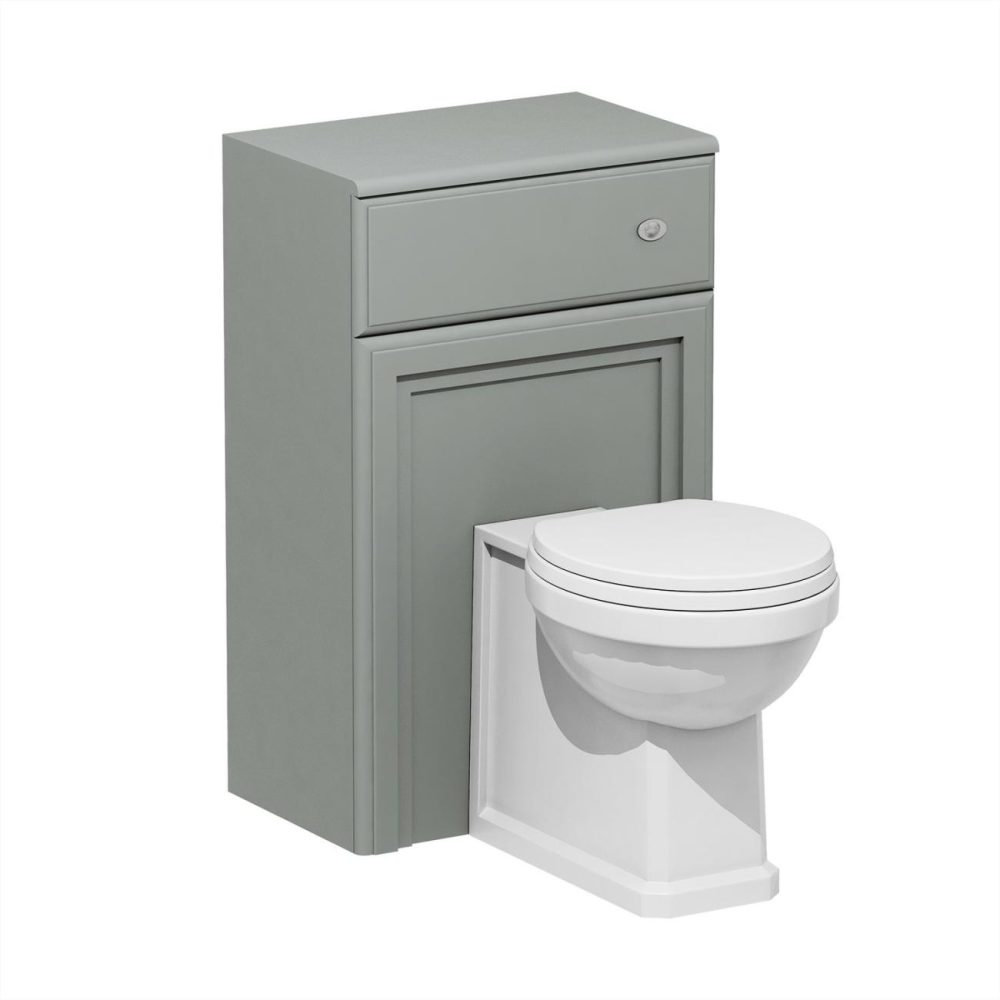 500Mm Light Grey Back To Wall Toilet Unit Only – Westbury Bathroom