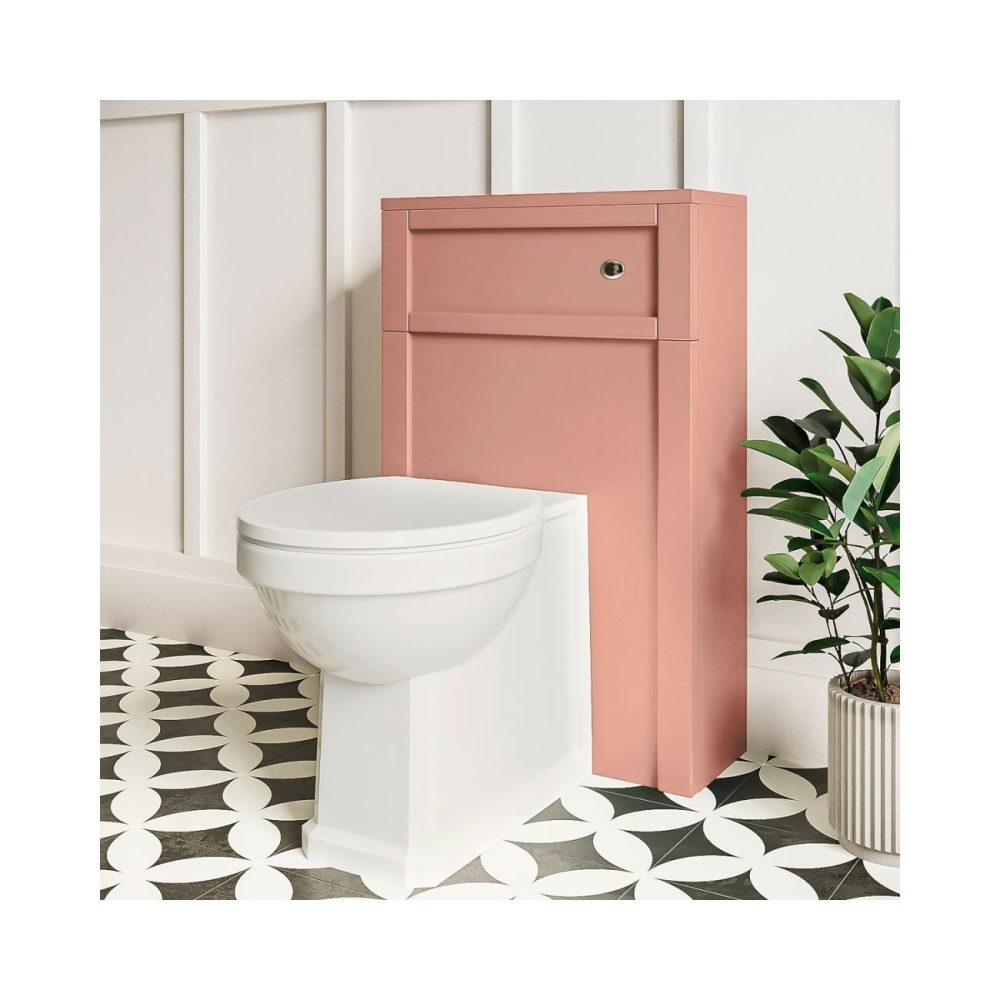 500Mm Pink Back To Wall Toilet Unit Only – Avebury Bathroom