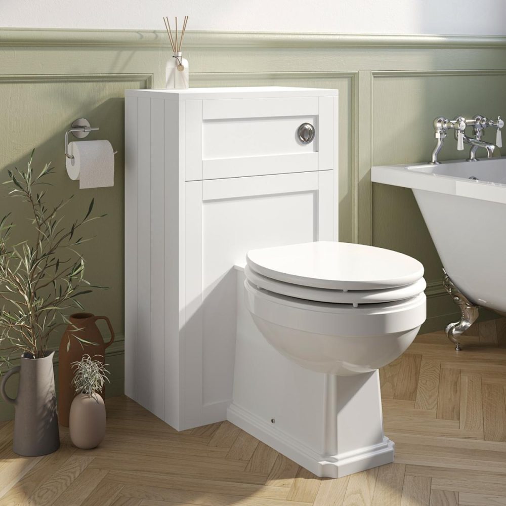 500Mm White Back To Wall Toilet Unit Only – Baxenden Bathroom