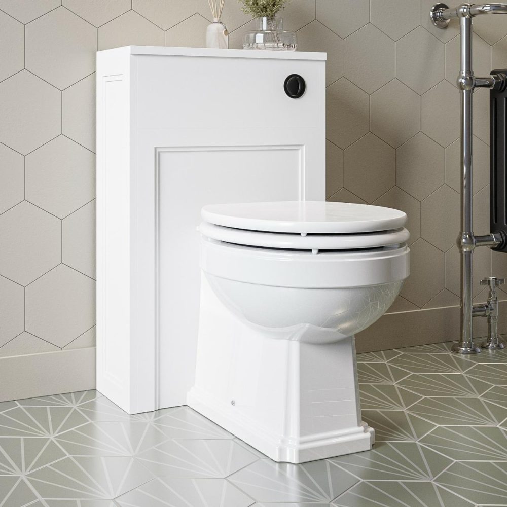 500Mm White Back To Wall Toilet Unit Only – Camden Bathroom