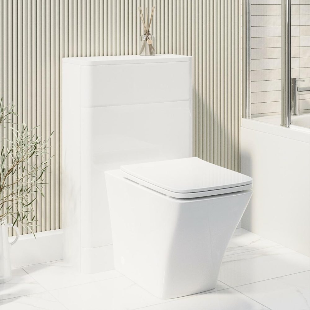 500Mm White Back To Wall Toilet Unit Only – Pendle Bathroom