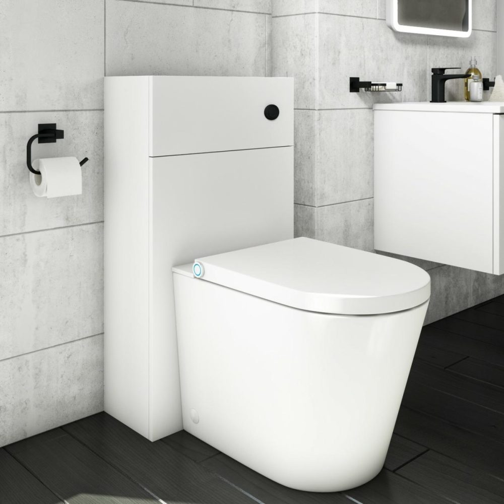 500Mm White Back To Wall Toilet Unit Only – Sion Bathroom