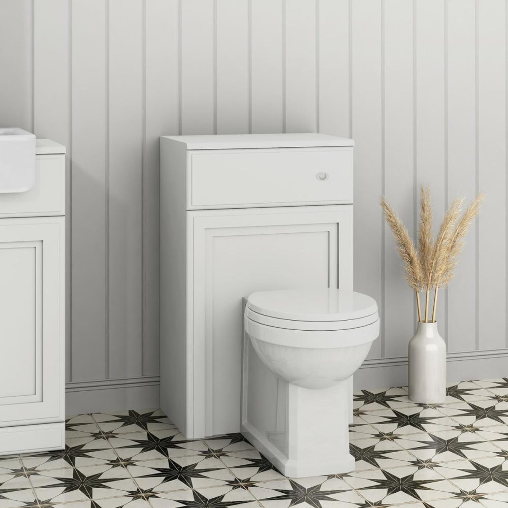 500Mm White Back To Wall Toilet Unit Only – Westbury Bathroom