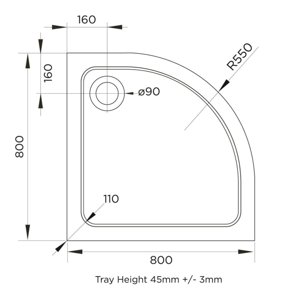 800Mm Quadrant Chrome Shower Enclosure Suite With Toilet & Basin – Carina Bathroom