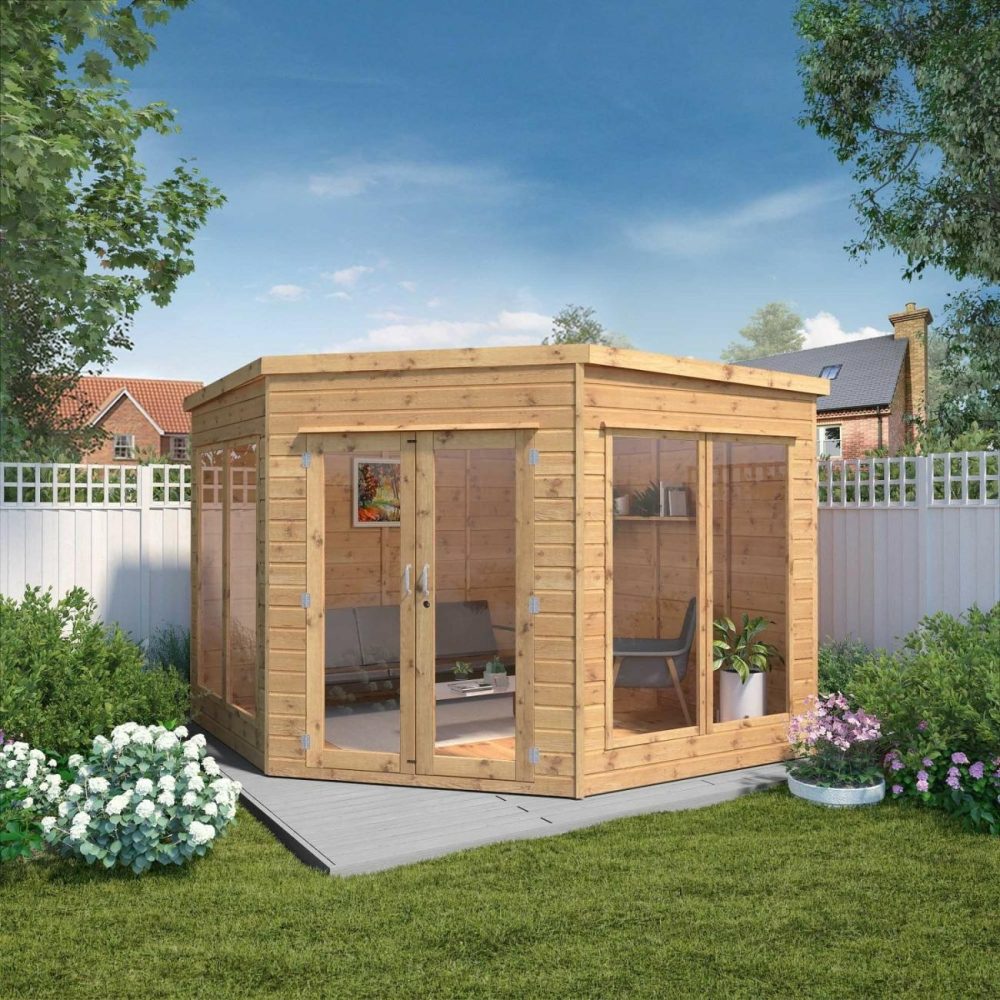 9 X 9Ft Premium Corner Summerhouse Buildings & Storage