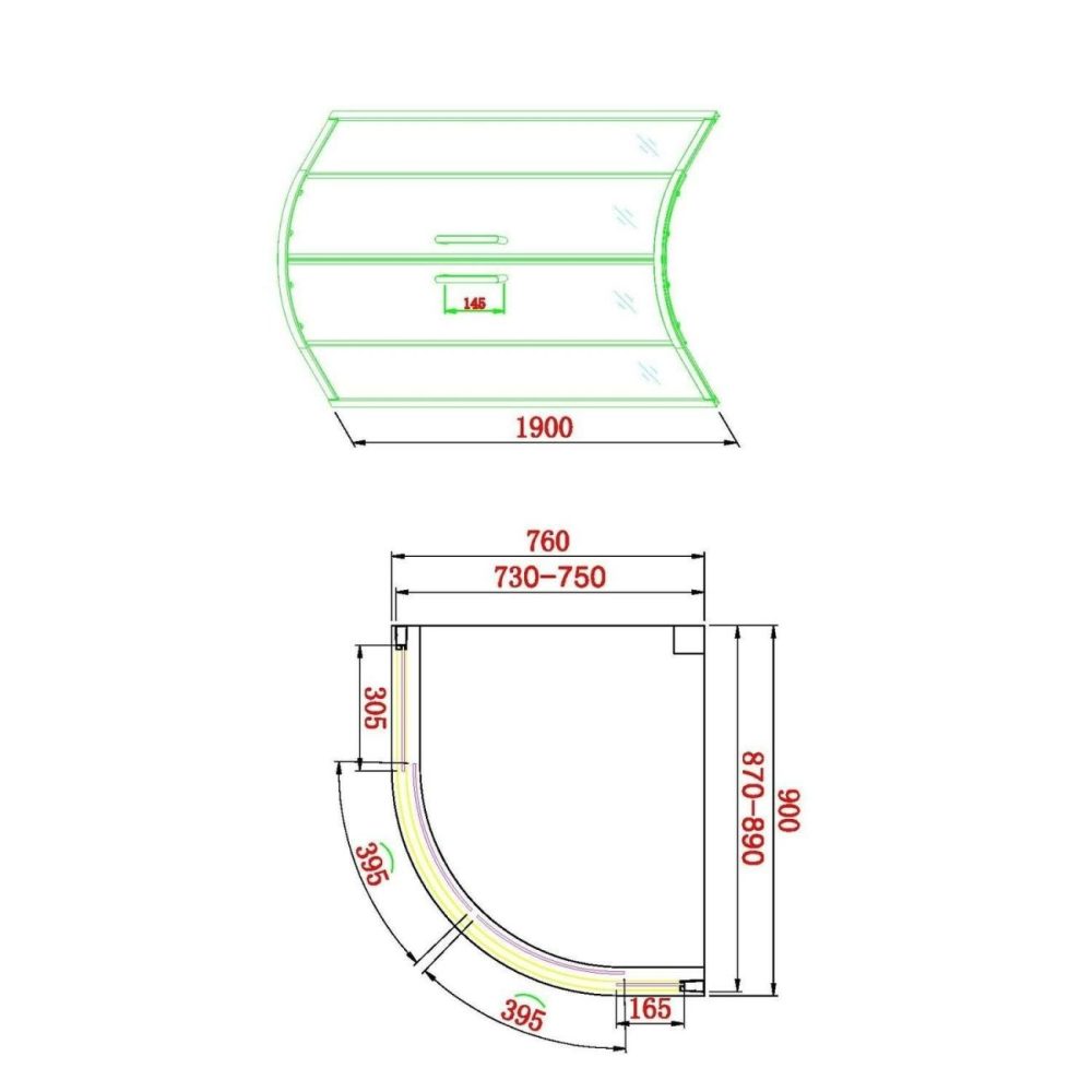 900 X 760Mm Right Hand Offset Quadrant Shower Enclosure Suite With Toilet & Basin – Carina Bathroom