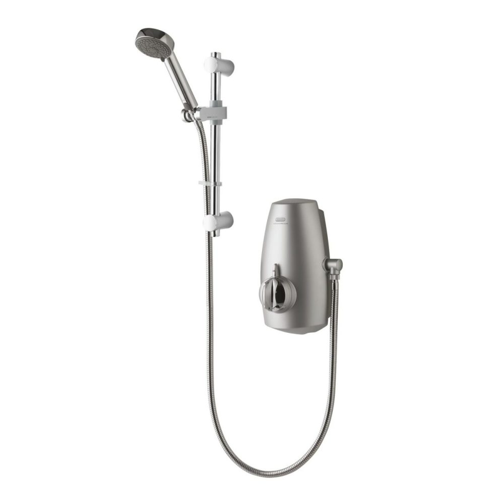 Aquastream Power Shower – Satin Chrome Bathroom