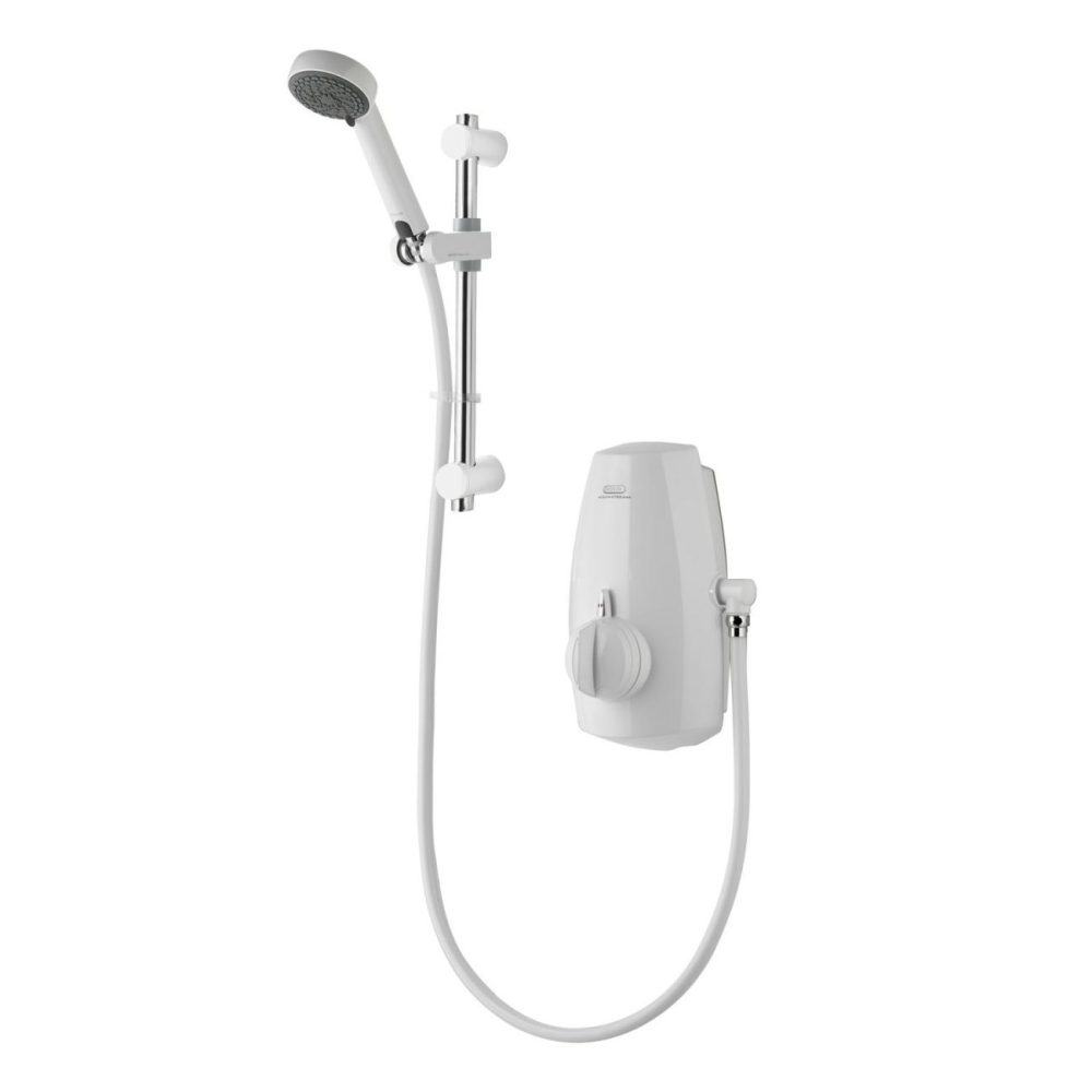 Aquastream Power Shower – White Bathroom