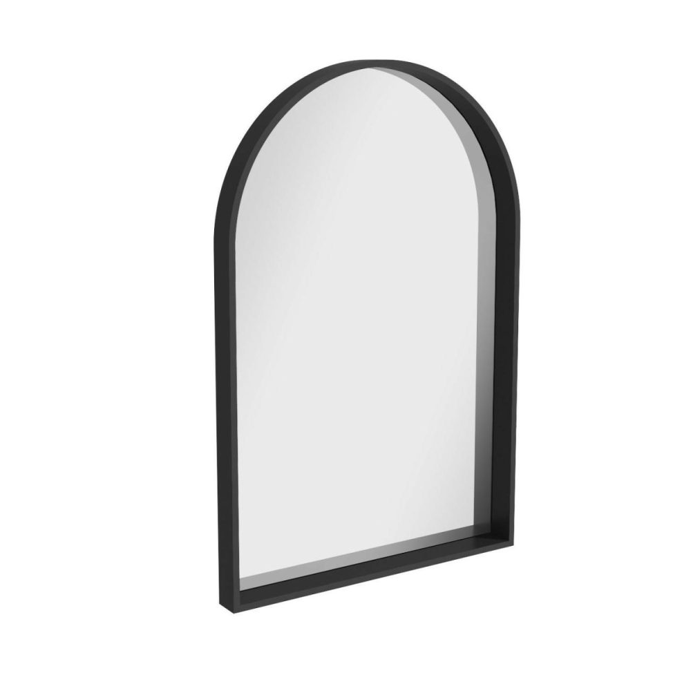 Arched Black Wall Mirror – 50 X 75Mm – Empire Dining