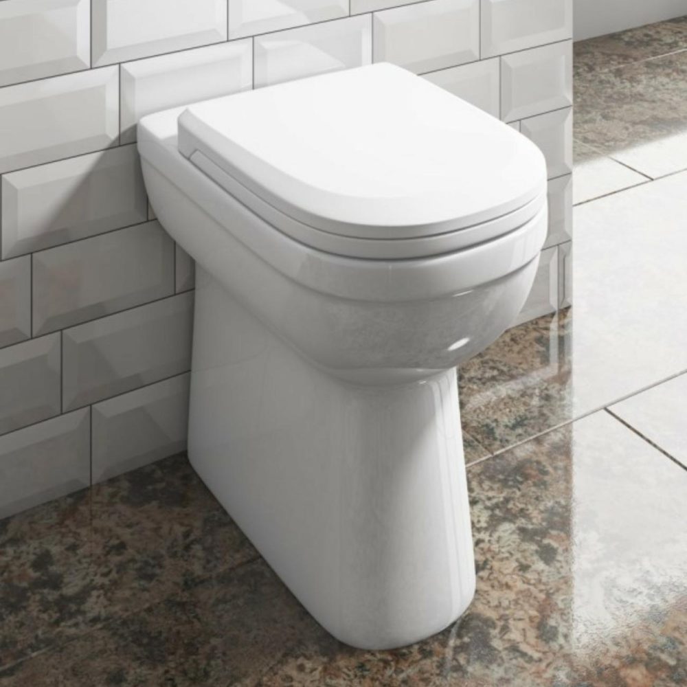 Back To Wall Comfort Height Toilet With Soft Close Seat – Addison Back To Wall