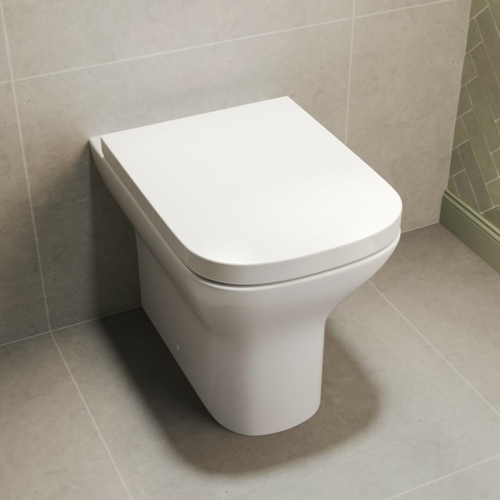 Back To Wall Rimless Toilet With Soft Close Seat – Palma Back To Wall