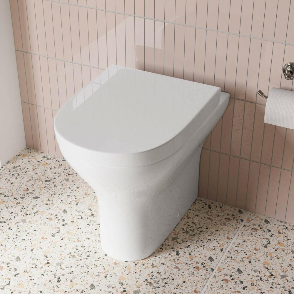 Back To Wall Toilet With Soft Close Seat – Laurel Back To Wall