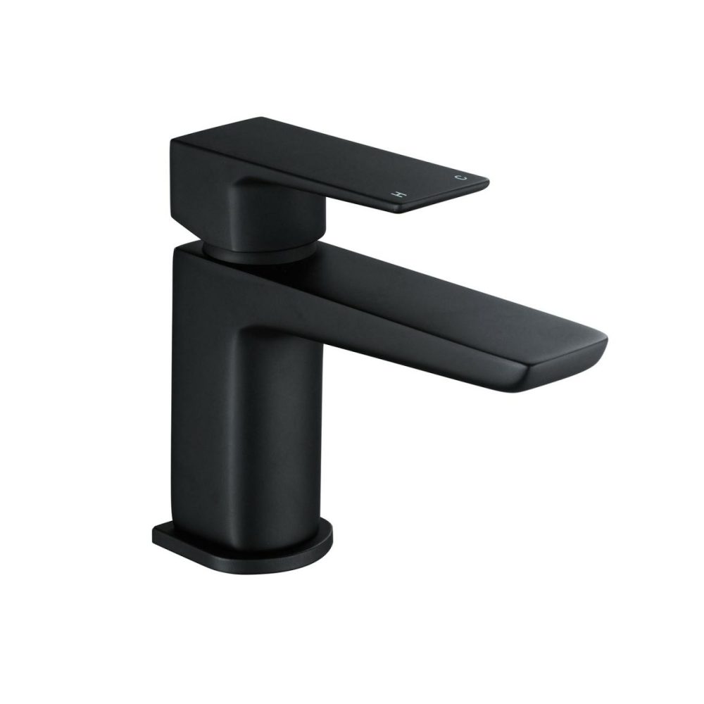 Black Mono Cloakroom Basin Mixer Tap  – Zana Basin Taps