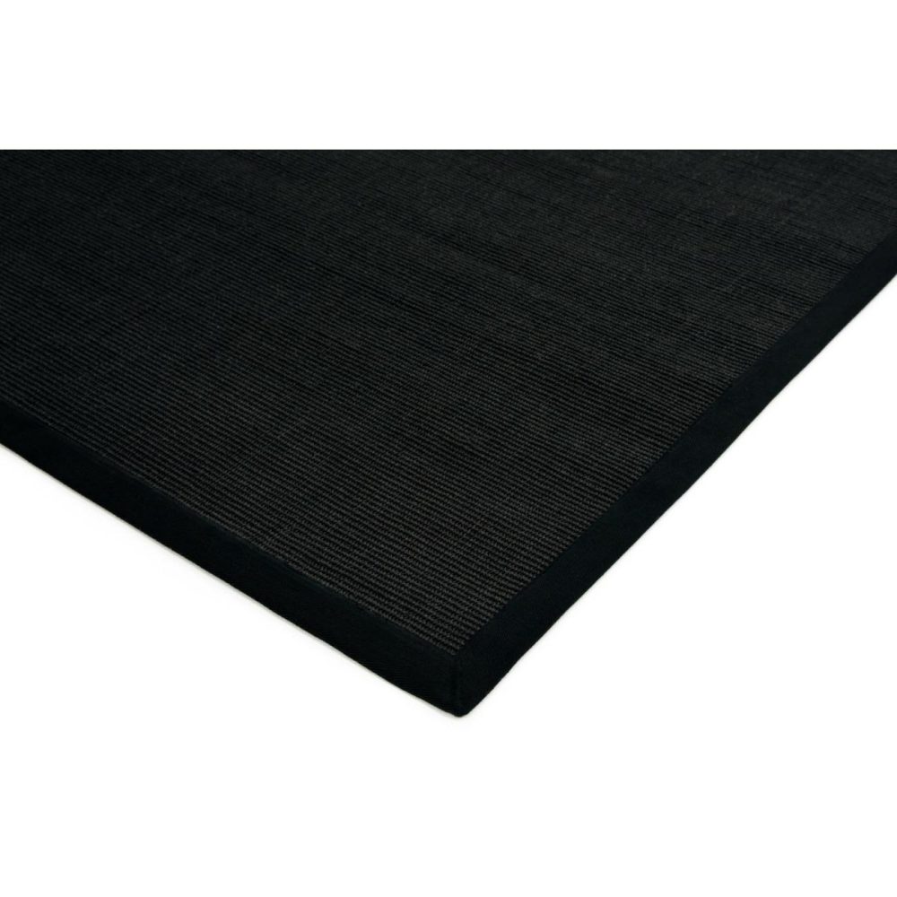 Black Runner Rug – 68 X 240 Cm – Sisal Dining