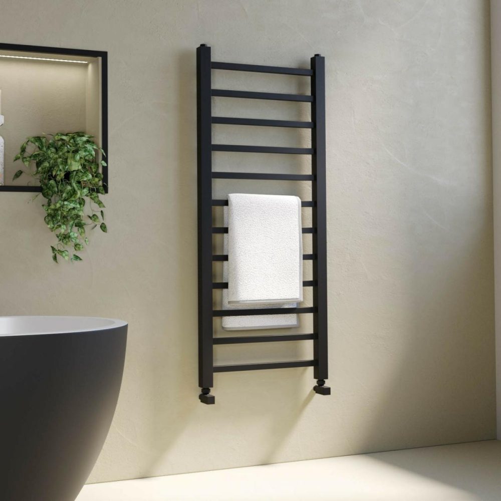 Black Towel Radiator 1200 X 500Mm – Sonoran Heating