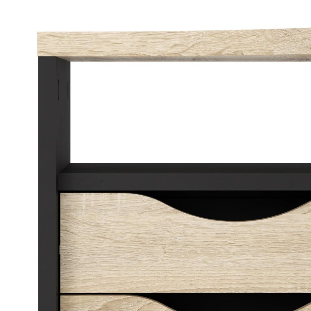 Black Wooden L Shaped Desk With Storage – Function Plus L Shaped Desks