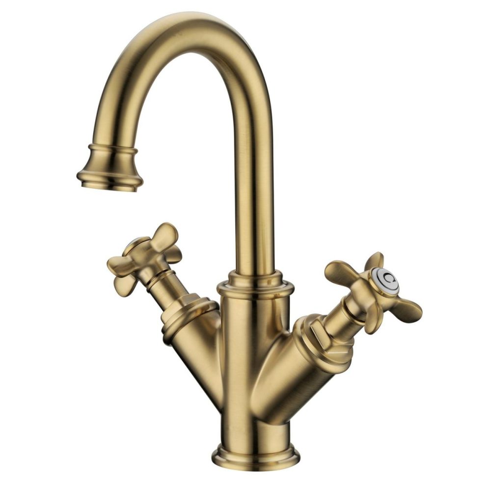 Brass Crosshead Basin Mixer Tap – Camden Basin Taps