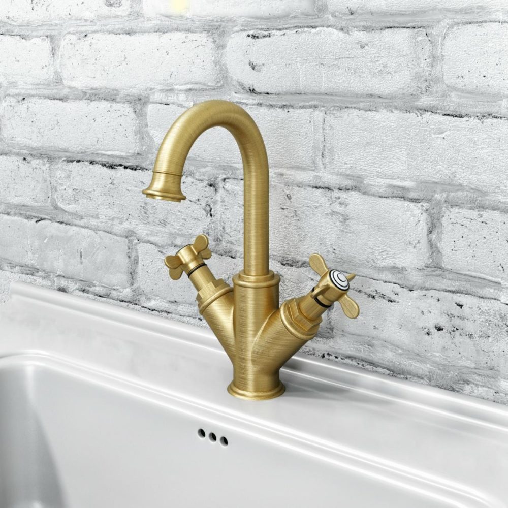 Brass Crosshead Basin Mixer Tap – Camden Basin Taps