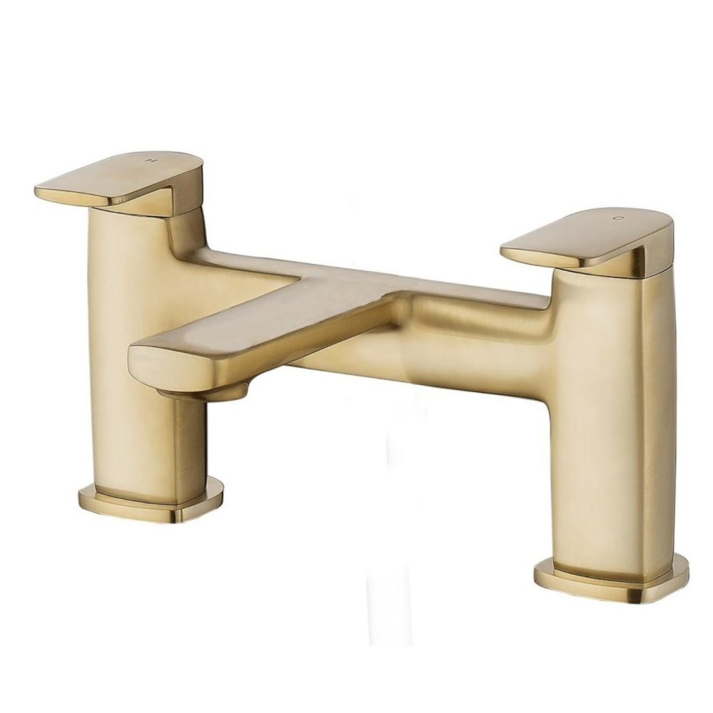 Brushed Brass Bath Filler Mixer Tap – Meko Bath Taps