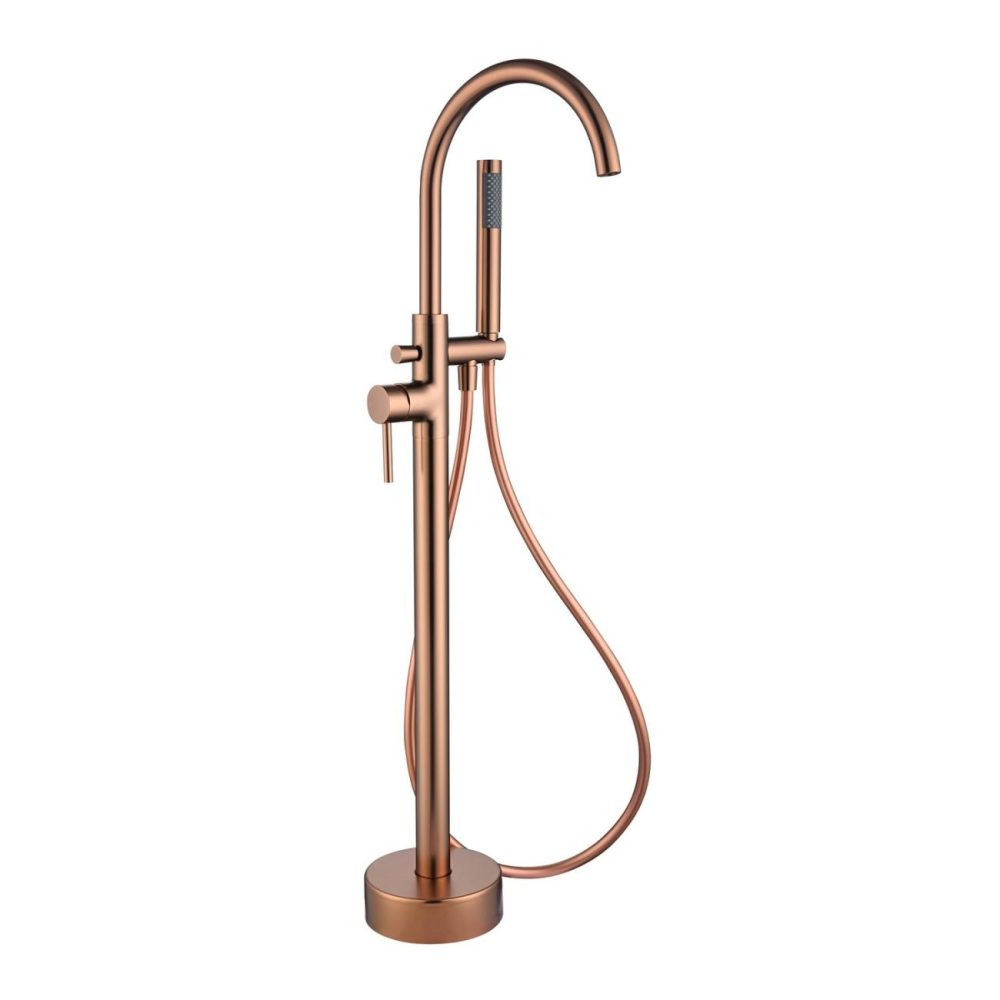 Brushed Bronze Freestanding Bath Shower Mixer Tap – Arissa Bath Taps