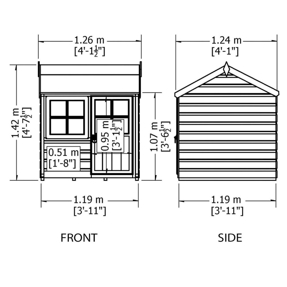 Bunny Playhouse 4 X 4Ft Buildings & Storage