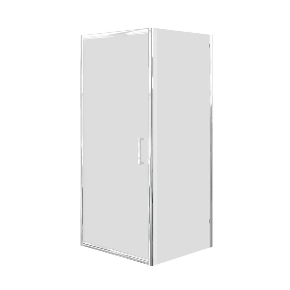 Chrome 6Mm Glass Rectangular Hinged Shower Enclosure 800X700Mm – Carina Bathroom