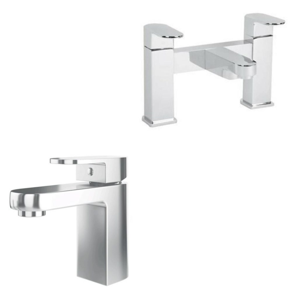 Chrome Bath And Basin Tap Set – Como Bathroom