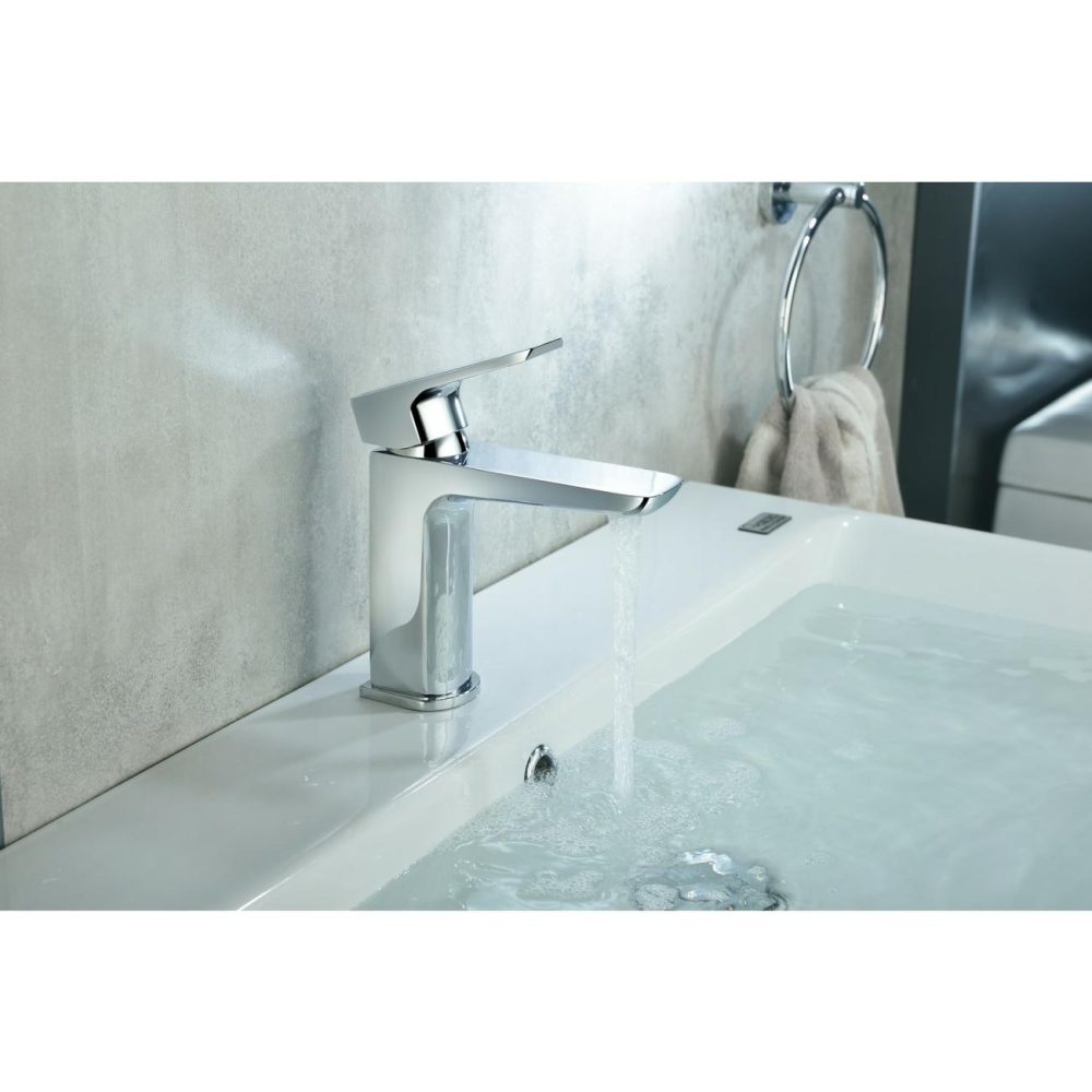 Chrome Bath And Basin Tap Set With Basin Waste- Zana Bathroom