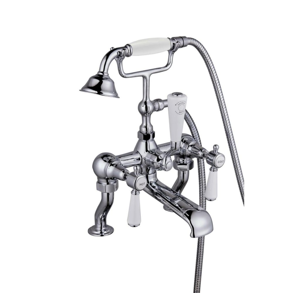 Chrome Freestanding Bath Shower Mixer Tap – Helston Bath Taps