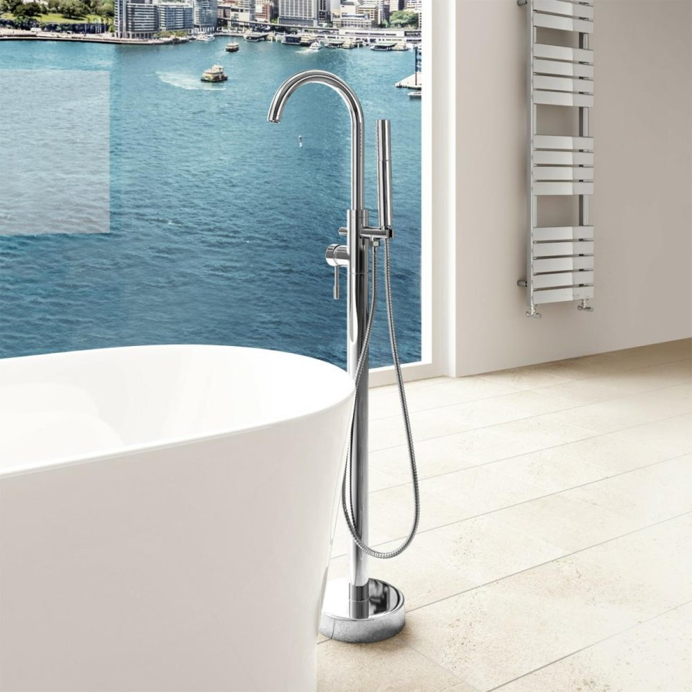 Chrome Freestanding Bath Shower Mixer Tap – S9 Bath Taps