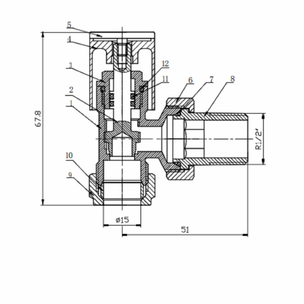 Chrome Round Angled Radiator Valves – For Pipework Which Comes From The Wall Fires