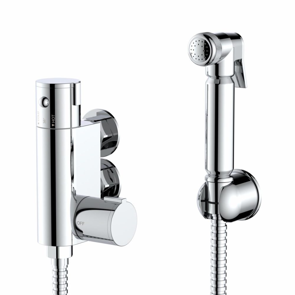 Chrome Thermostatic Douche Shower Spray Kit – Arissa Bathroom