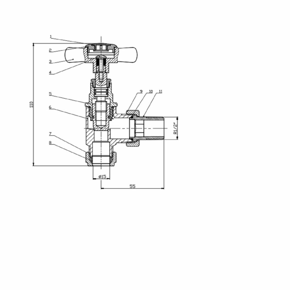 Chrome Traditional Angled Radiator Valves Fires