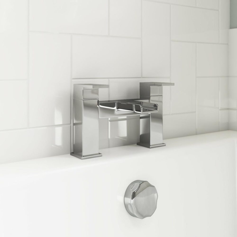 Chrome Waterfall Bath Mixer Tap – Quadra Bath Taps