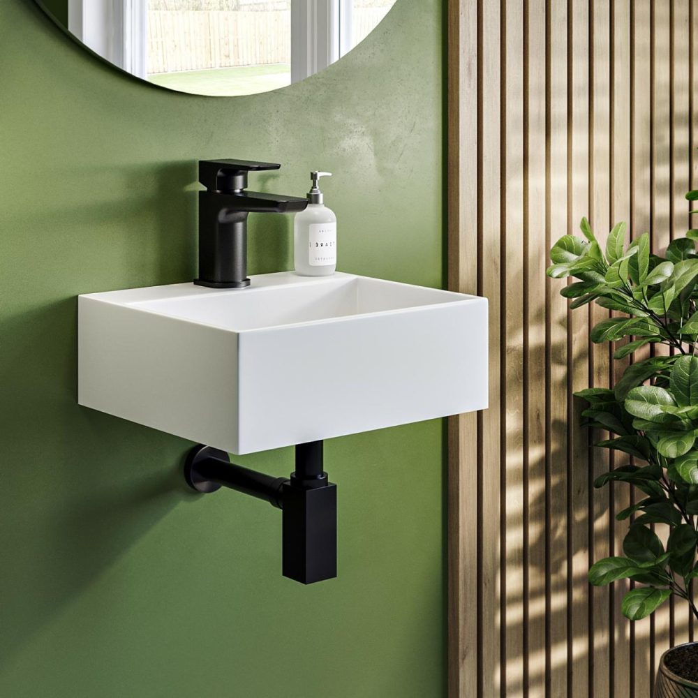 Cloakroom Matt Wall Hung Basin 330Mm – Houston Basins