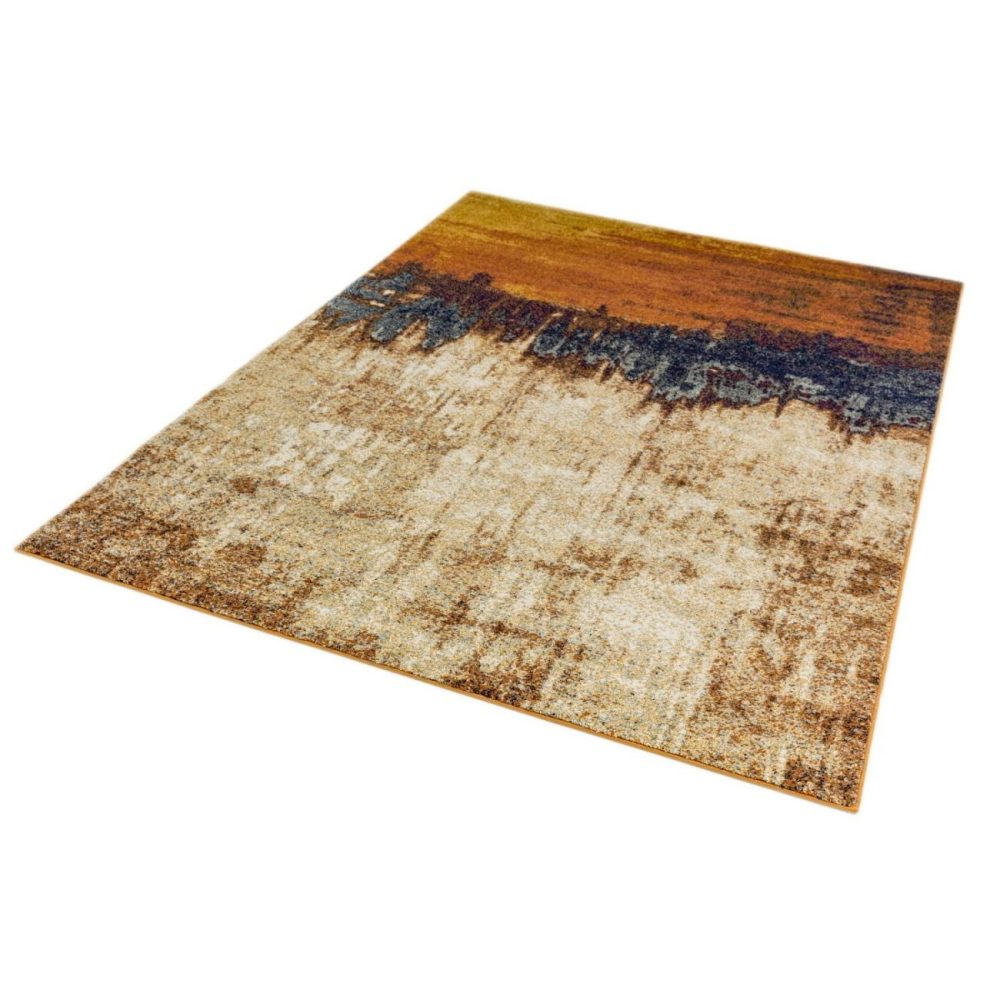 Distressed Orange Ombre Rug – 120X170Cm – Nova Dining