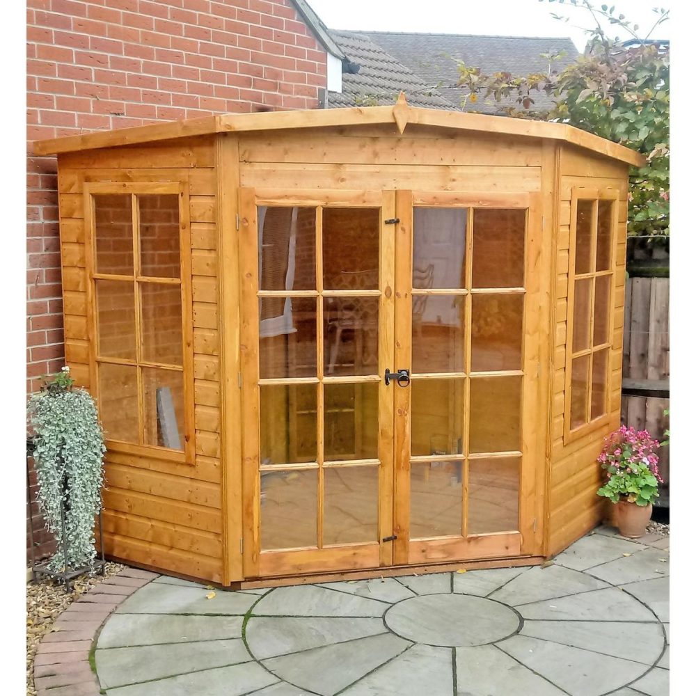 Double Door Garden Summerhouse 7 X 7Ft Buildings & Storage