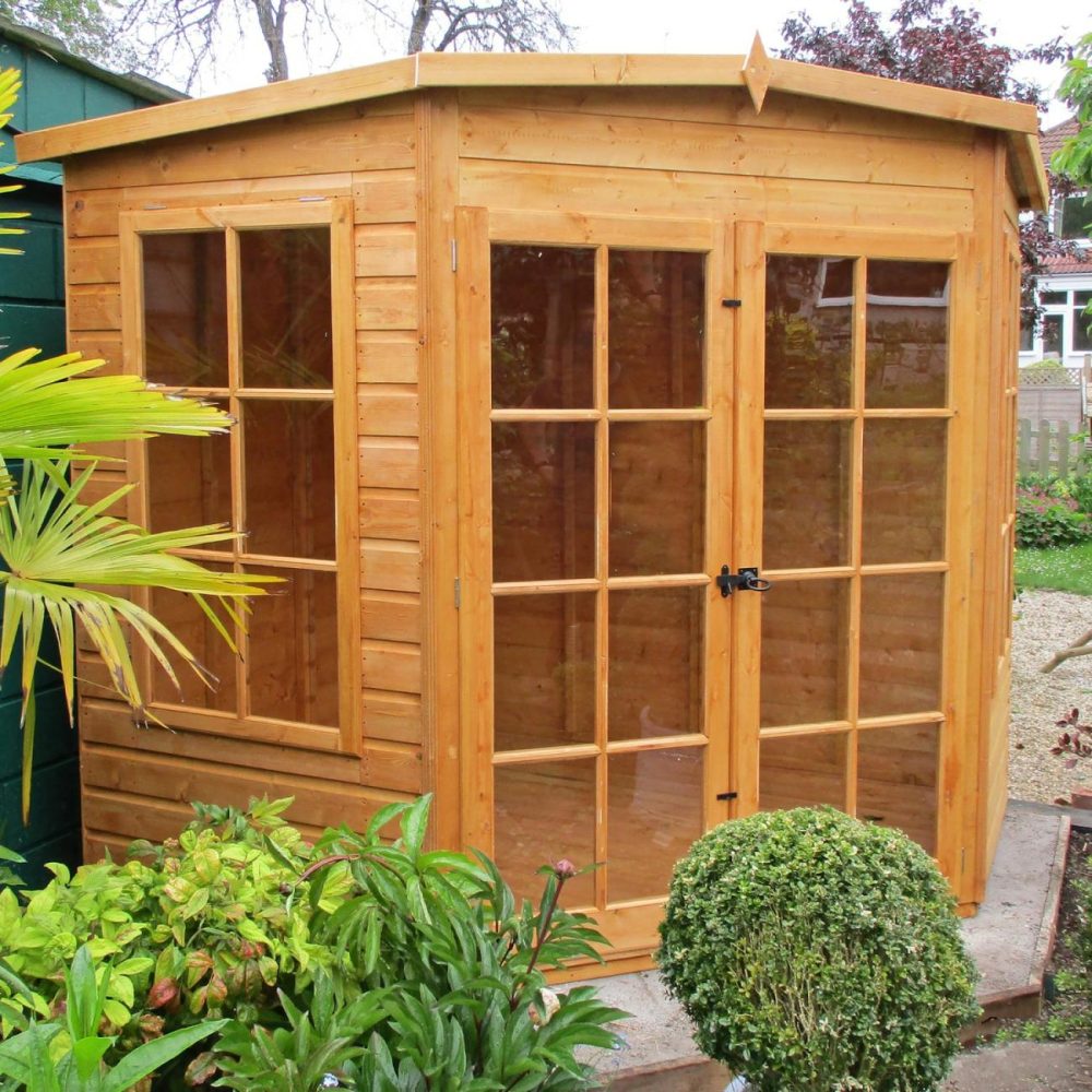 Double Door Garden Summerhouse 7 X 7Ft Buildings & Storage