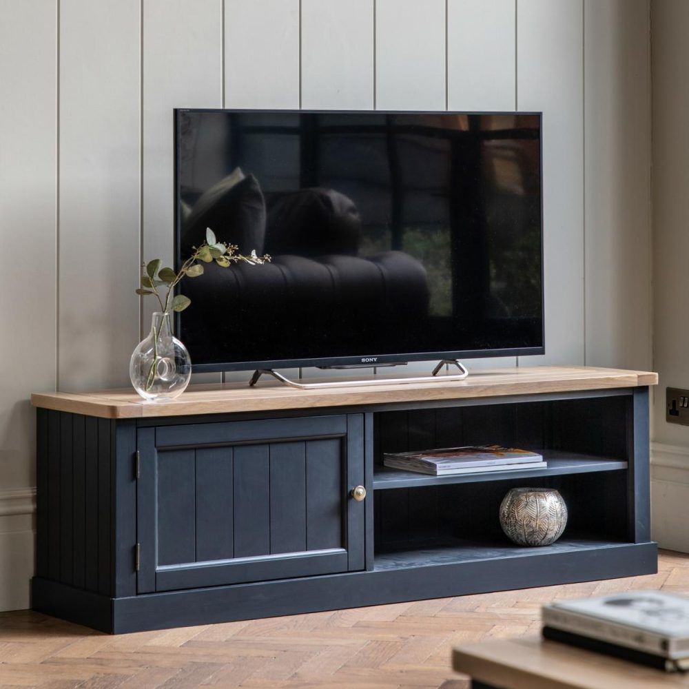 Eton Tv Stand Navy – Caspian House Furniture