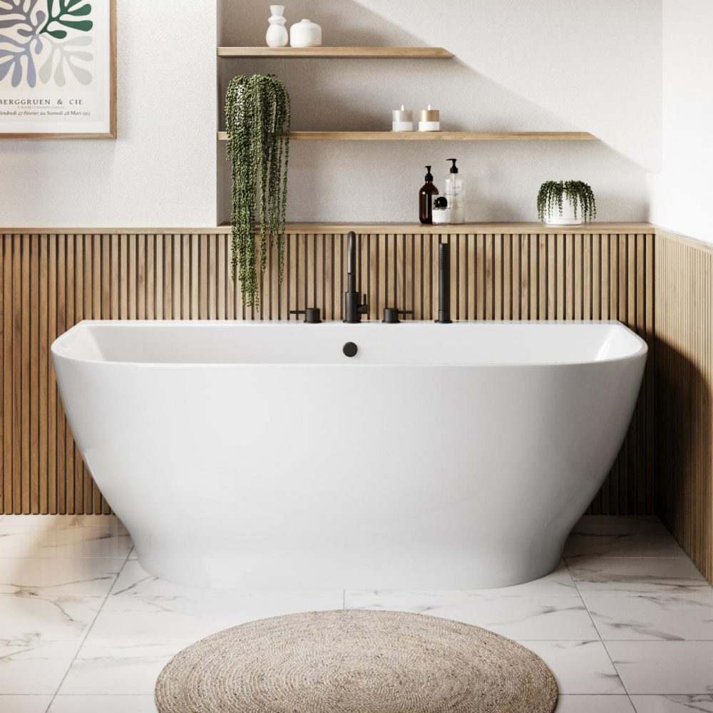 Freestanding Back To Wall Double Ended Bath 1650 X 780Mm – Manilla Bathroom