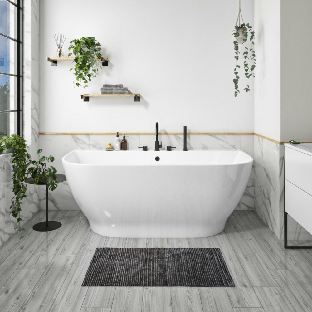 Freestanding Back To Wall Double Ended Bath 1650 X 780Mm – Manilla Bathroom