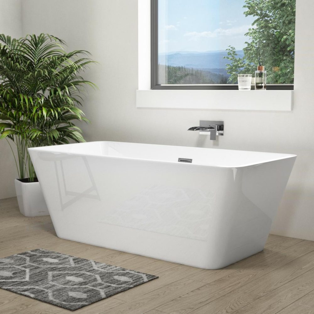 Freestanding Double Ended Bath 1615 X 720Mm – Porto Bathroom