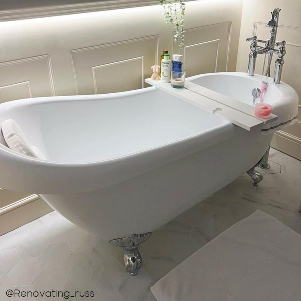 Freestanding Single Ended Roll Top Slipper Bath With Chrome Feet 1555 X 725Mm – Park Royal Bathroom