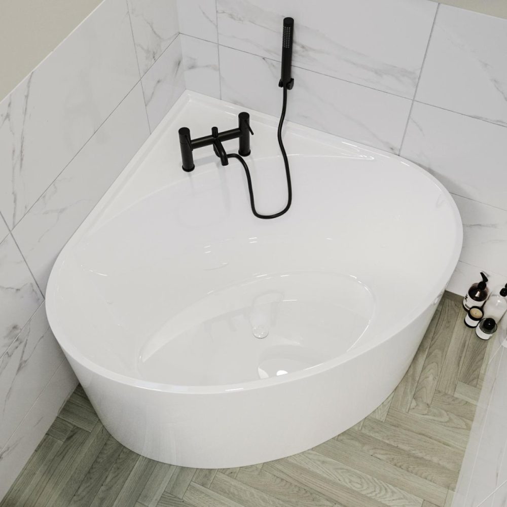 Freestanding Small Round Corner Bath 1000 X 1000Mm – Malta Bathroom