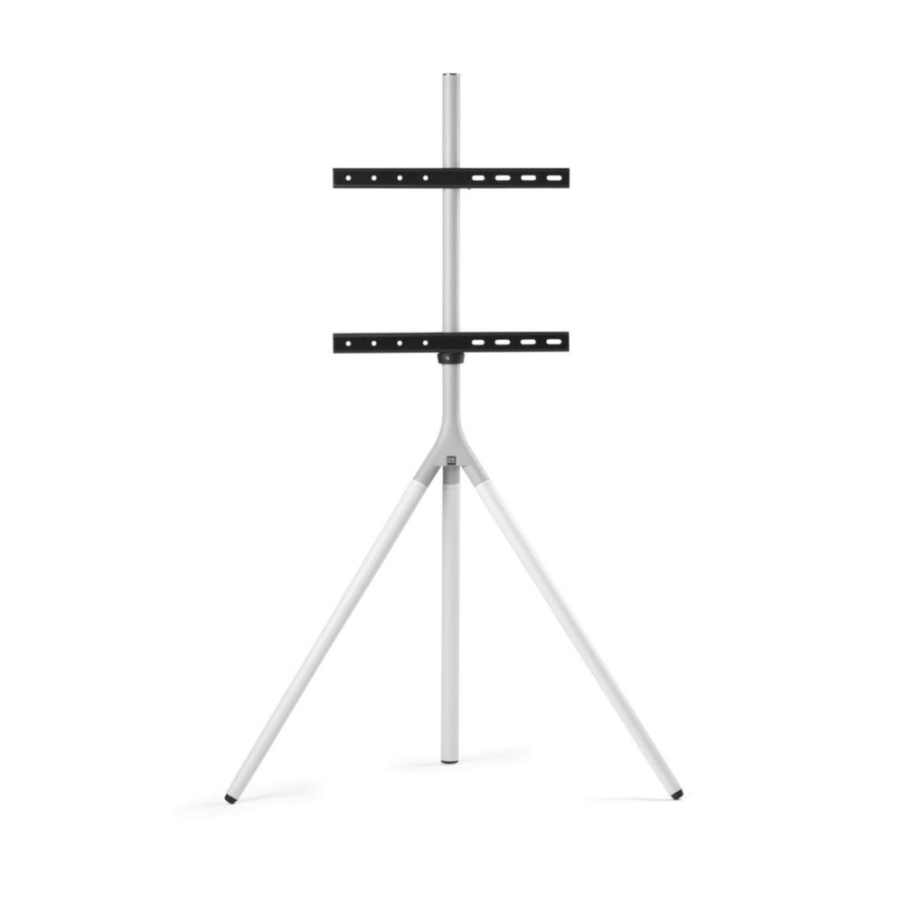 Full Metal Tripod Arctic White Tv Stand For Screen Size 32-65 Inch Furniture